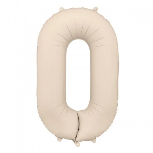 Balão Número 0 Bege